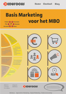 Basis marketing voor het MBO